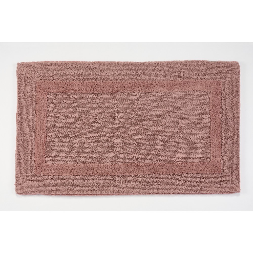 Reversible Bath Mat 515 by Designer Abyss & Habidecor in Rosette Red